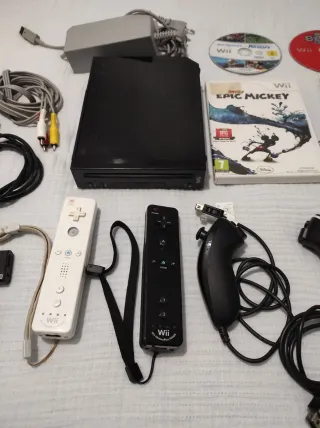 Lote Nintendo Wii Retrocompatible negra