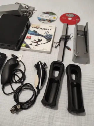 Lote Nintendo Wii Retrocompatible negra