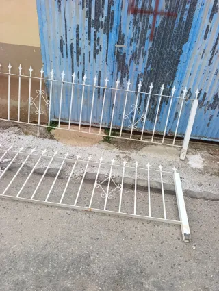 2 vayas de hierro 3.80x80 cm cada una