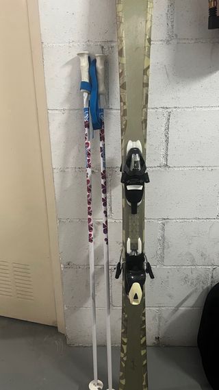 Esquís carving mujer con fijaciones incluidas