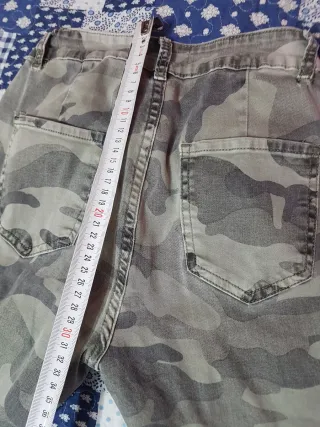 verde cachi militare mimetica donna pantaloni