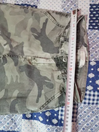 verde cachi militare mimetica donna pantaloni