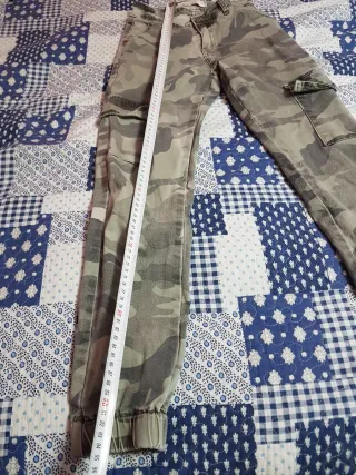 verde cachi militare mimetica donna pantaloni