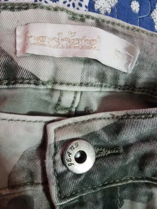 verde cachi militare mimetica donna pantaloni