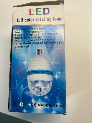 Bombilla pequeña discoteca