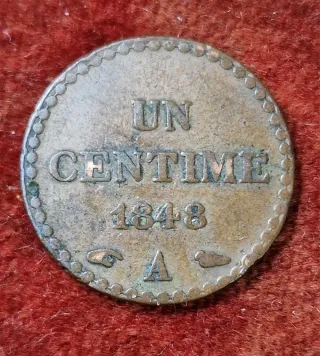 Moneta 1 centesimo 1848 Francia