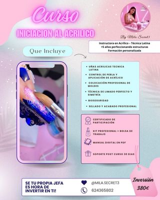 Curso uñas acrílicas