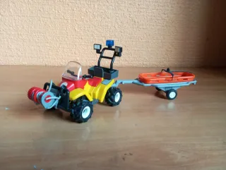 513. Playmobil boogie quad 4x4 de rescate montaña