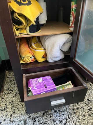 Muebles de baño en madera de wengue