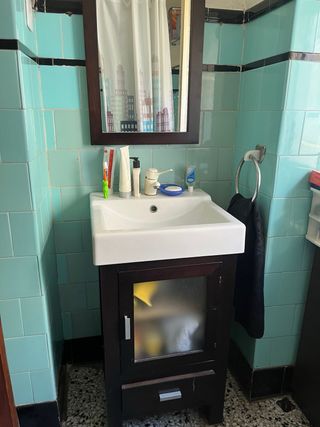 Muebles de baño en madera de wengue