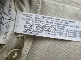 Pantalón recto slim verde