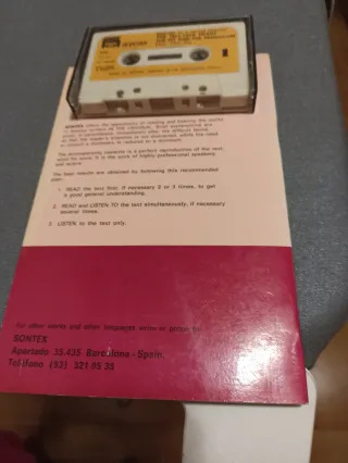 Libro y cassette ingles