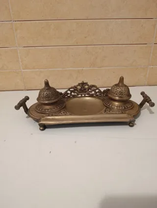 Escribanías de bronce del 1900