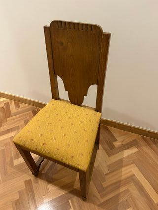 Mesa comedor extensible y sillas