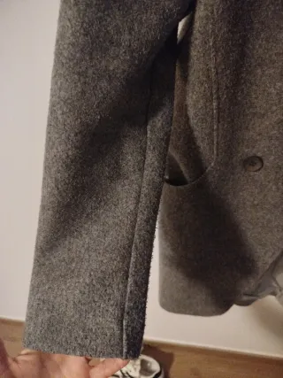 Abrigo paño gris