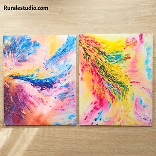 Confezione da 2 quadri astratti - Stampe