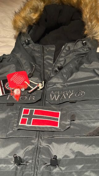 chaqueta geographical norway gris verdoso