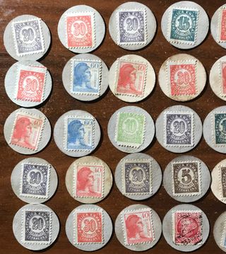 Lote 50 Monedas Carton Segunda República Fantasia