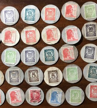 Lote 50 Monedas Carton Segunda República Fantasia