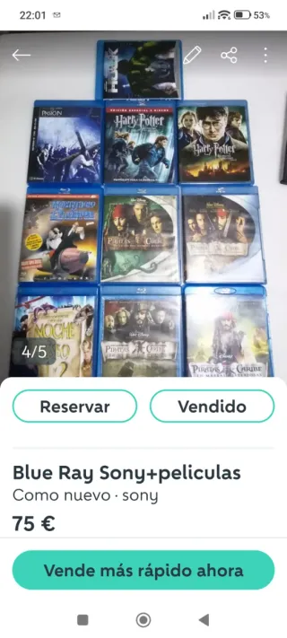 Películas Blue Ray