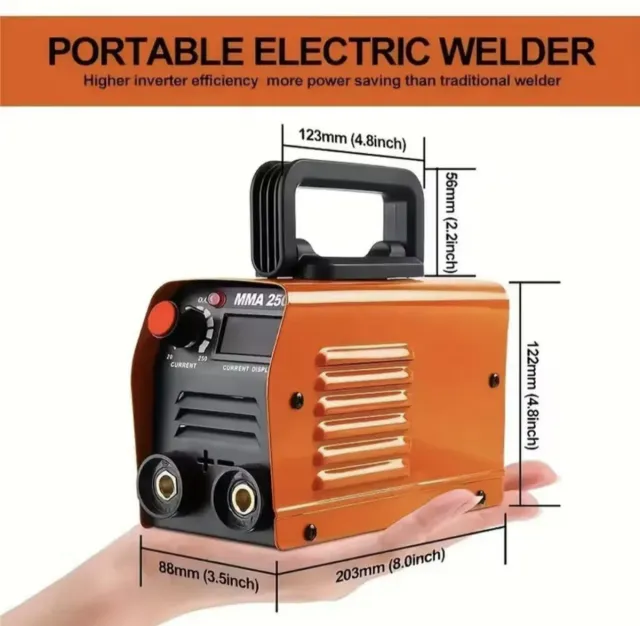 Soldador de arco portátil ZX7 250A MMA