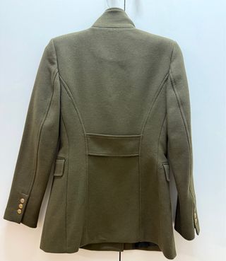 Abrigo lana doble botonadura Zara