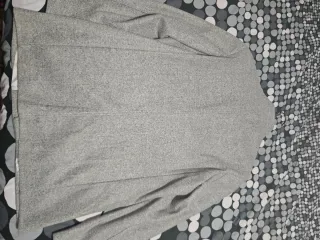Cappotto slim Fit xxl Nuovo grigio in panno tratt.