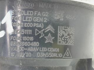 Faro peugeot 1145084 9826960480 2008 active pack