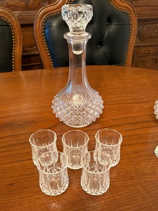 Decantador de cristal francés - Cristal D'Arques