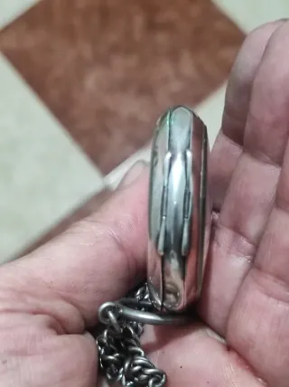 Bonito reloj de bolsillo antiguo de plata 47 mm