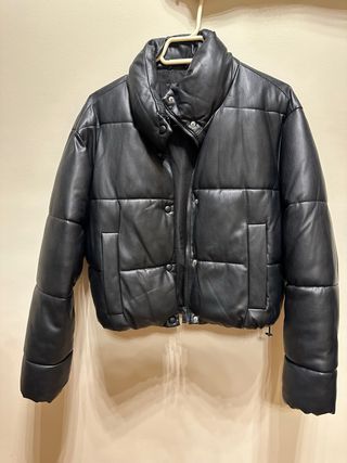 chaqueta de zara negra talla xs