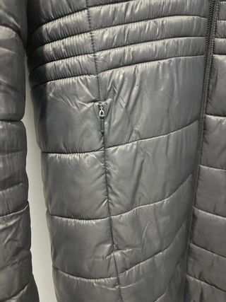 Chaqueta negra larga de mujer como nueva talla s