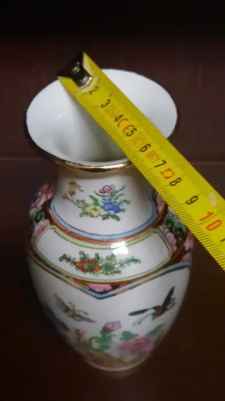 Vaso Cinese Porcellana Vintage Decorato