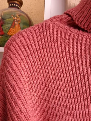 (XL) Jersey a rayas de cuello alto