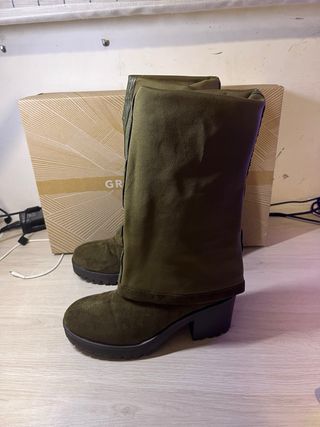 Botas Altas Green Coast Verdes - Suela Track