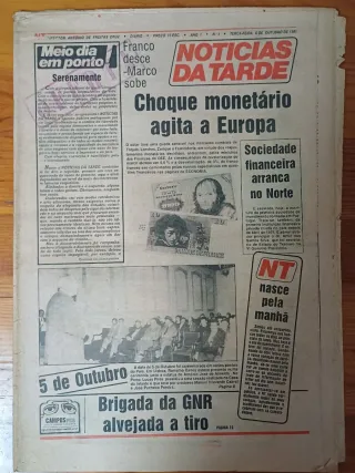 1as Edições de jornais antigos, raro