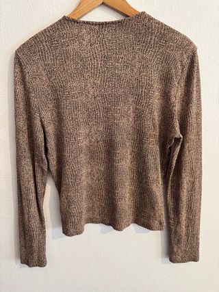 Jersey Brocca Beige/Marrón Talla S