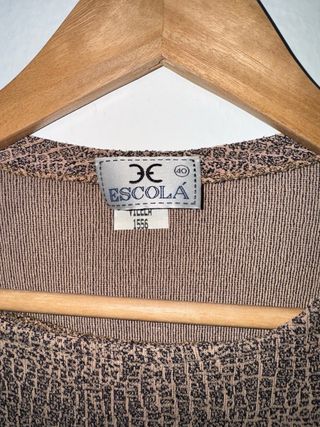 Jersey Brocca Beige/Marrón Talla S