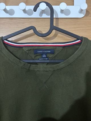 Jersey Tommy Hilfiger verde oliva XL oversize