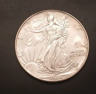 Onza plata dolar Walking liberty 1994