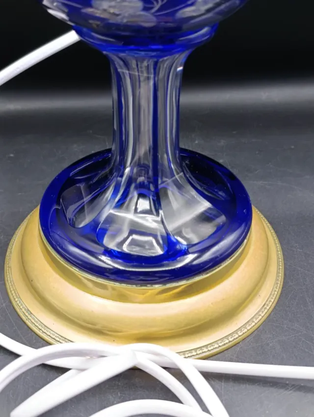 Lámpara de mesa cristal Bohemia