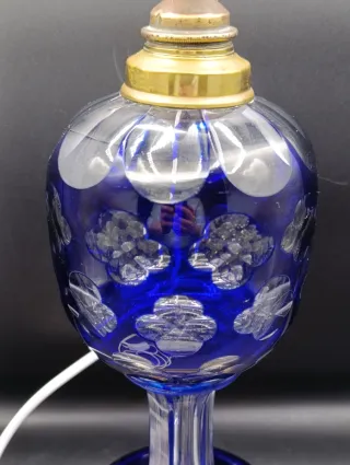 Lámpara de mesa cristal Bohemia