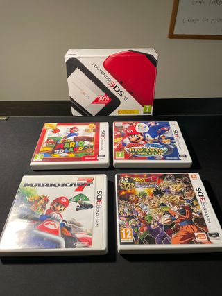 Lote de juegos 3ds + caja Nintendo 3ds XL