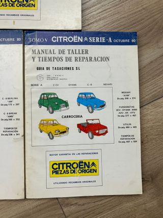 CITROEN DYANE 6 MEHARI MANUALES TALLER CARROCERIA