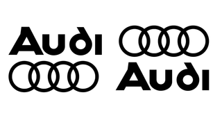 2 Pegatinas Audi