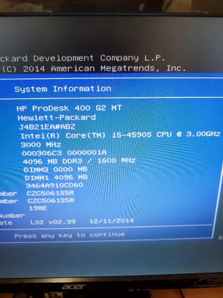 Scheda madre HP ProDesk 400 G2 MT