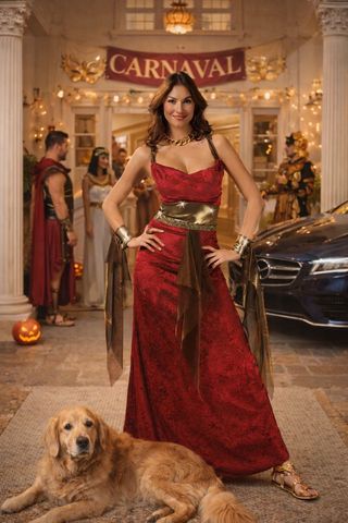 Disfraz Carnaval Mujer Mesalina Griega Talla Única