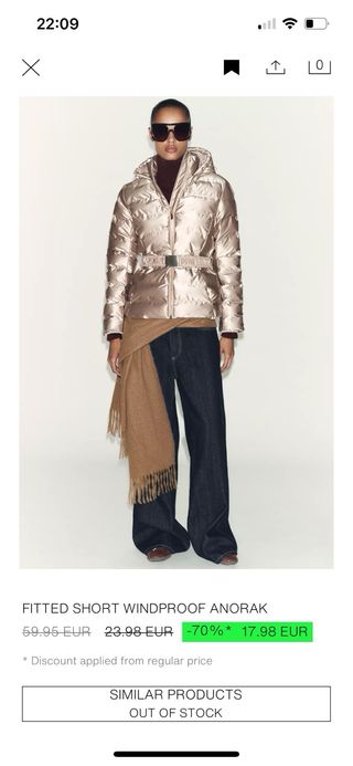 Parka de invierno, Zara