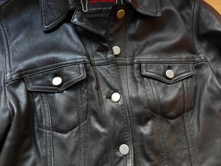 Cazadora Tom Collins de cuero negro