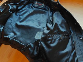 Cazadora Tom Collins de cuero negro